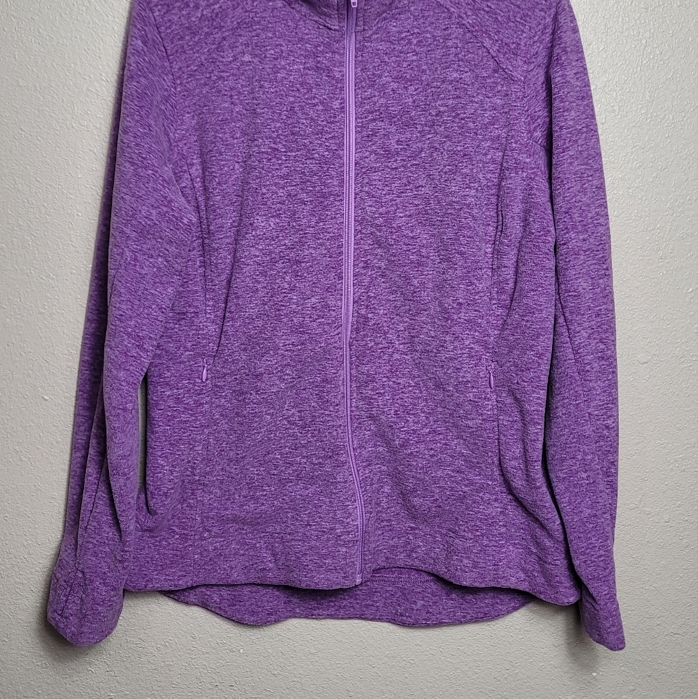 Duluth Trading Woman's Sz L Purple Fleece Jacket - Picture 9 of 9